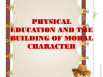 physical education and the building of moral character