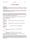 Examples of circular motion effects