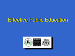 Effective Public Education