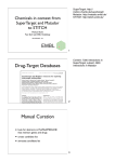 Drug-Target Databases Manual Curation