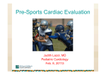 Pre-Sports Cardiac Evaluation