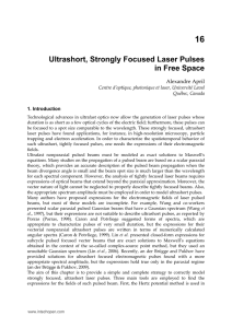 Ultrashort, Strongly Focused Laser Pulses in Free Space