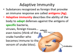 Adaptive immunity - Dr. Jerry Cronin