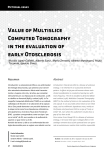 Value of Multislice Computed Tomography in the evaluation of early