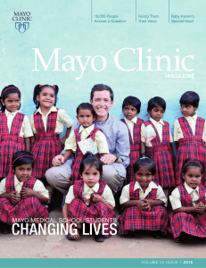 Mayo Clinic Magazine - Vol. 30, No. 1, 2016, Issue 1 - MC2386-3001