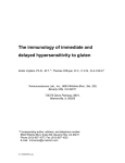 The immunology of immediate and delayed hypersensitivity to gluten