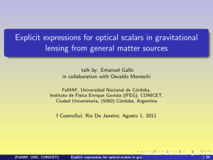 Explicit expressions for optical scalars in gravitational lensing from