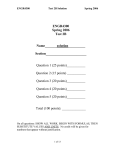 Question 3 – Transfer Functions