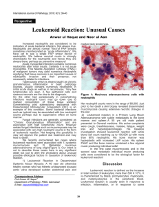 Leukemoid Reaction: Unusual Causes