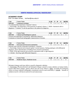 Dento Maxillofacial Radiology