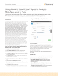 Using Illumina BaseSpace Apps to Analyze RNA Sequencing Data