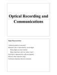 Optical Recording and Communications