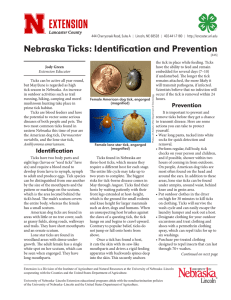 Nebraska Ticks - Lancaster County Extension