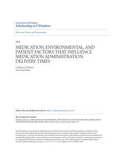 medication, environmental, and patient factors that influence