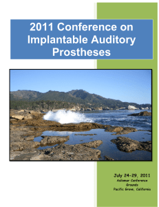 2011 Conference on Implantable Auditory Prostheses