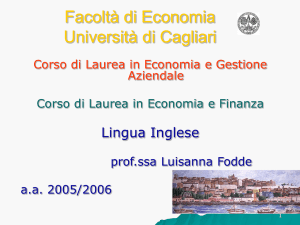 the structure of english - Economia