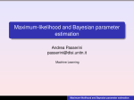 Maximum-likelihood and Bayesian parameter estimation