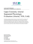 Upper Extremity Arterial Segmental Physiologic Evaluation (Arterial