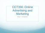 CCT356: Online Advertising and Marketing - cct356-w12
