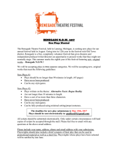 renegade now 2017 - Renegade Theatre Festival