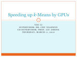 Speeding up k-Means by GPUs