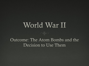 Atomic Bomb PPT