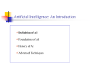 Definition of AI - Department of Computer Science