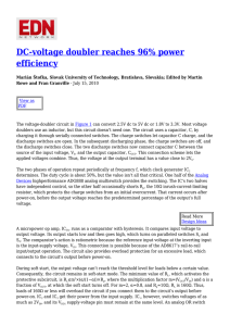 DC-voltage doubler reaches 96% power efficiency