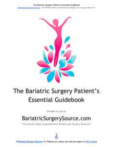 The Bariatric Surgery Patient`sаа Essential Guidebook