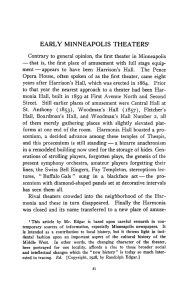 Early Minneapolis theaters. - Collections