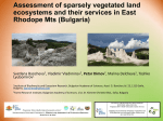 Assessment of sparsely vegetated land ecosystems and their