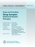 drugs-samples #2-02 - College of Physicians and Surgeons of Ontario