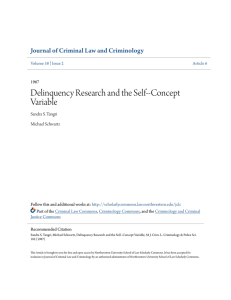 Delinquency Research and the Self-