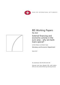 External financing and economic activity in the euro area