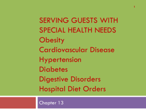 Planning Healthful Menus