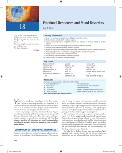 Emotional Responses and Mood Disorders