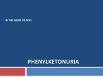 phenylketonuria