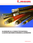 aluminium as a conductor material: a lighter and
