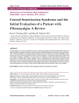 Central Sensitization Syndrome and the Initial Evaluation