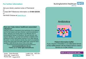 Antibiotics Information Leaflet