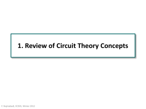 1. Review of Circuit Theory Concepts