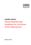 Clinical Radiotherapy Guidelines for Carcinoma of the Endometrium