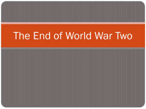 World War Two D-Day and the end