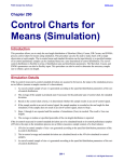 Control Charts for Means (Simulation)