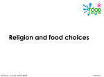 Religion and food choices