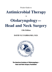 AAO Antimicrobial REMAKE - American Academy of Otolaryngology