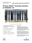 S-Series DeltaV Controller Interface for PROVOX I/O