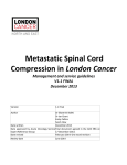 Metastatic Spinal Cord Compression in London Cancer