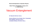Vacuum-Entanglement