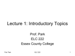 Lecture 2: Noise - Essex County College